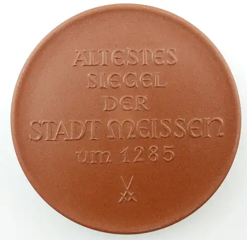 #e3186 Meissen Medaille Ältestes Siegel der Stadt Meissen um 1285