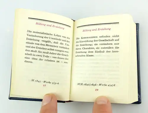 #e2930 Minibuch: Marx Engels Worte Dietz Verlag Berlin 1982