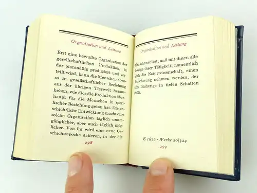 #e2930 Minibuch: Marx Engels Worte Dietz Verlag Berlin 1982