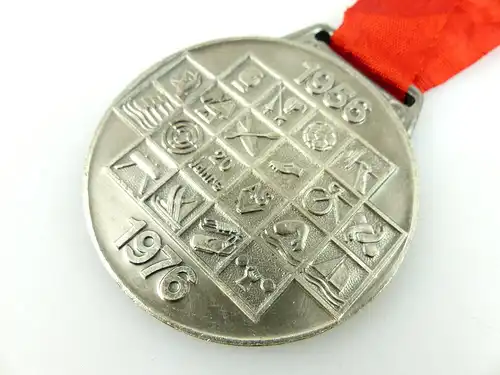 Medaille: 20 Jahre ASV Armeesportvereinigung Vorwärts 1956-1976 DTSB DDR e1734