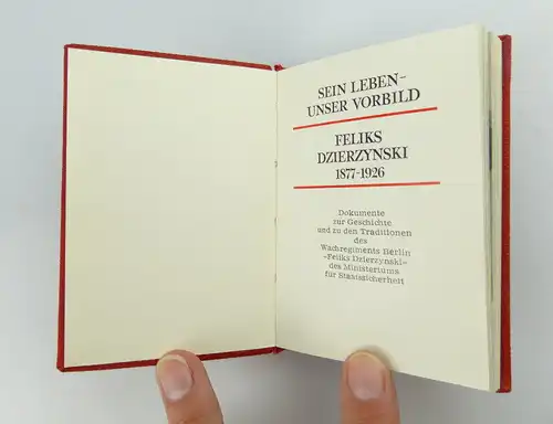 Minibuch: Feliks Dzierzynski 1877-1926 sein Leben - unser Vorbild e363