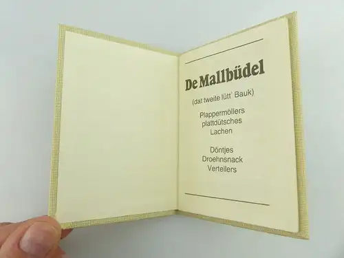 Minibuch: De Mallbüdel - plattdeutsch - plattdütsches Lachen e361