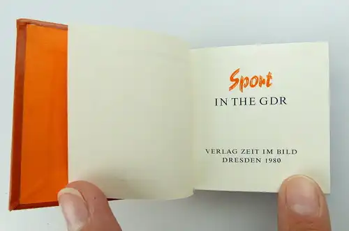 Minibuch : Sport in der DDR, Verlag Zeit im Bild Dresden 1980 e319