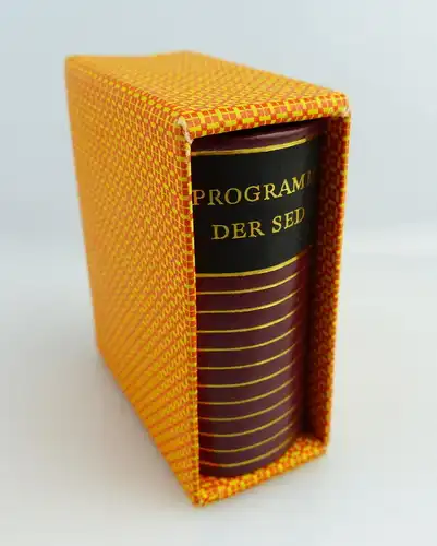 Minibuch: Programm der SED Offizin Andersen Nexö 1977 e294