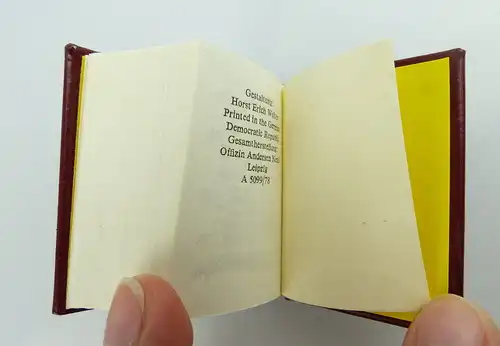 Minibuch: Programm der SED Offizin Andersen Nexö 1977 e294