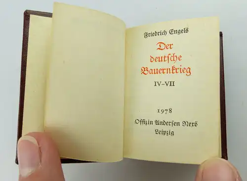 2 Minibücher: Der deutsche Bauernkrieg Friedrich Engels altdeutsche Schrift e241
