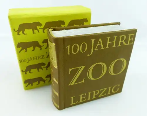 Minibuch: 100 Jahre Zoo Leipzig 1978 Offizin Andersen Nexö lose Seiten e226