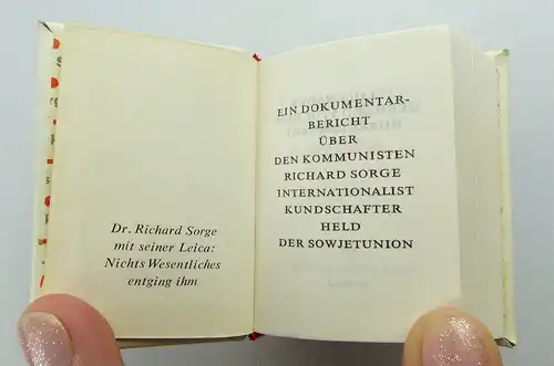 2 Minibücher: Dr. Sorge funkt aus Tokyo Dr. Richard Sorge e044