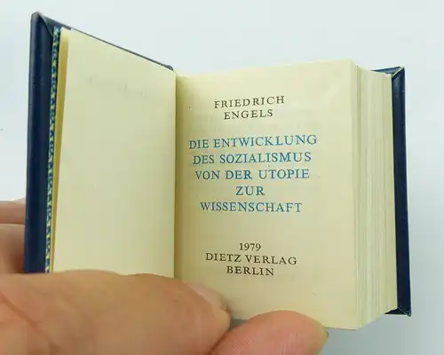 Minibuch: Friedrich Engels,Von der Utopie zur Wissenschaft,Dietz Verlag 79/r644