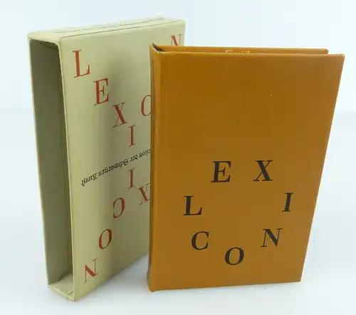 Minibuch :Kleines Lexicon der schwarzen Kunst, Biblogr.Institut Leipzig1985/r142