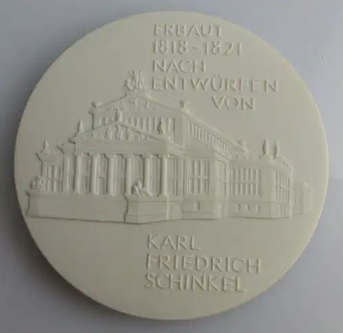 Meissen Medaille: Schauspielhaus Berlin nach Entwürfen K.L. Schinkel, Orden2196