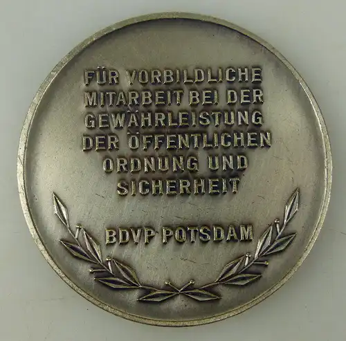 Medaille: BDVP Potsdam, Für vorb. Mitarbeit bei der Gewährleistung de, Orden1529