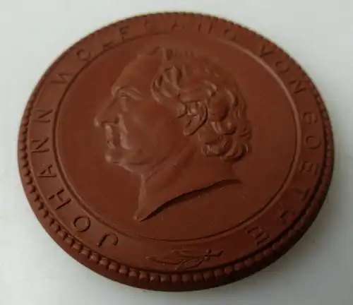 Meissen Medaille Goethe Wohnhaus Weimar, Johann Wolfgang Goethe Orden1426