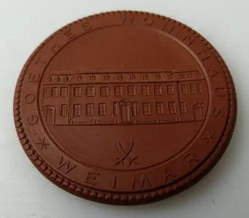 Meissen Medaille Goethe Wohnhaus Weimar, Johann Wolfgang Goethe Orden1426