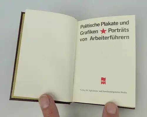 Minibuch: Politische Plakate und Grafiken Portraits von Arbeiterführern bu0955