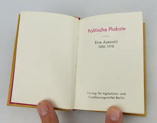 Minibuch Politische Plakate Eine Auswahl 1888 - 1978 bu0953