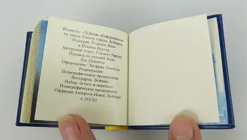 Minibuch Leipzig in russischer Sprache mit passendem Steckeinband bu0764