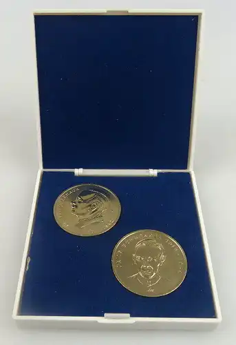 2 Medaillen im Etui: Dr. Arvid Hanack & Fritz Schmenkel, MfS, Orden997