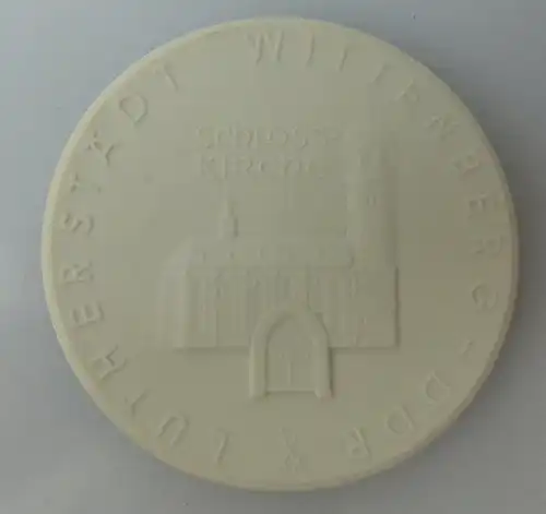 Meissen Medaille: Lutherstadt Wittenberg - DDR Schlosskirche bu0610