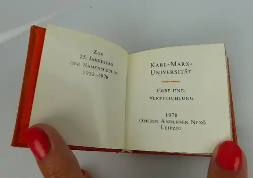 Minibuch Karl - Marx - Universität - Erbe und Verpflichtung 1987 bu0276