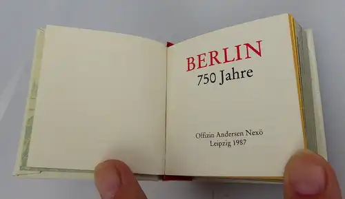 Minibuch: 750 Jahre Berlin Offizin Andersen Nexö Leipzig 1987 bu0242