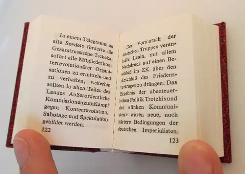 Minibuch: Feliks Edmundowitsch Dzierzynski Leben und Wirken 1877 - 1926 bu0188