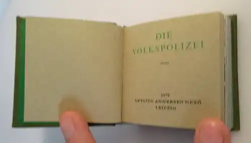 Minibuch: Die Volkspolizei 1979 Offizin Andersen Nexö Leipzig bu0164