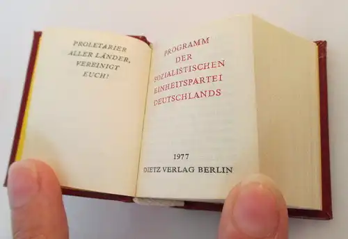 Minibuch: Programm der sozialistischen Einheitspartei Deutschlands bu0143