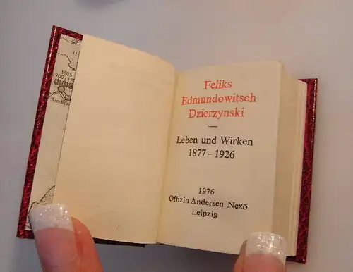 Minibuch: Feliks Edmundowitsch Dzierzynski Leben und Wirken bu0061