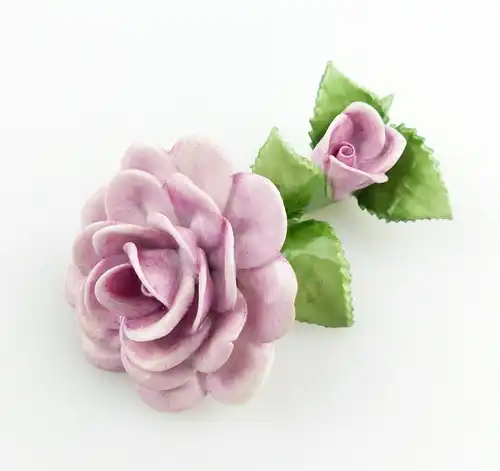 #e5102 PMP Porzellan Manufaktur Plaue Schierholz Blume Rose