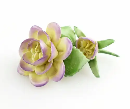 #e5087 PMP Porzellan Manufaktur Plaue Schierholz Blume