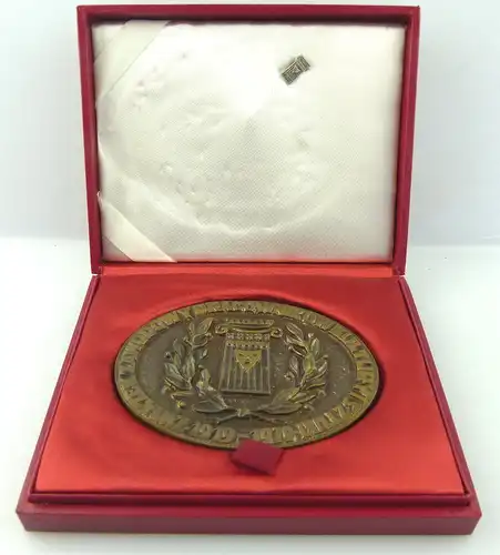 Bronze Medaille mit Anstecknadel im Etui: 60 Lat Wskzuzbiekultury Polskiej e1339