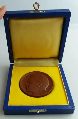 Meissen Medaille: Fritz Heckert 1884-1936 im Etui, Orden2562