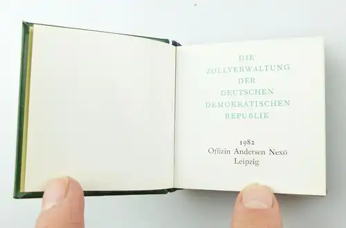 #e5888 Minibuch: Zollverwaltung der DDR Offizin Andersen Nexö