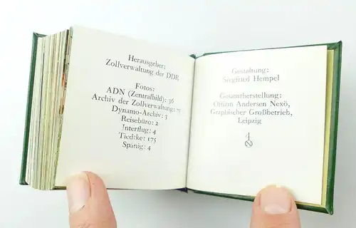 #e5888 Minibuch: Zollverwaltung der DDR Offizin Andersen Nexö