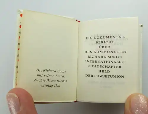 2 Minibücher: Dr. Sorge funkt aus Tokyo Dr. Richard Sorge e043