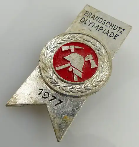 Abzeichen: Brandschutzolympiade 1977, silberfarben, Orden2710