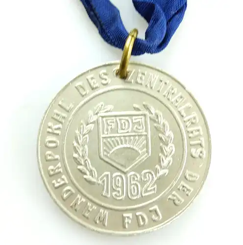 #e4138 DDR Medaille 2. Platz Wanderpokal des Zentralrats der FDJ 1962