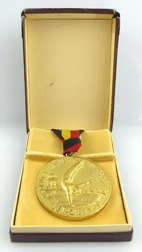 Medaille im Etui: II. Deutsches Turn- und Sportfest Leipzig 1956 e1349