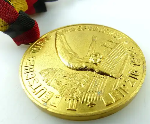 Medaille im Etui: II. Deutsches Turn- und Sportfest Leipzig 1956 e1349