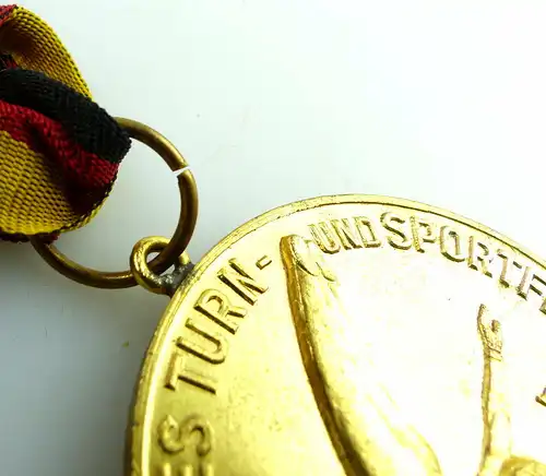 Medaille im Etui: II. Deutsches Turn- und Sportfest Leipzig 1956 e1349