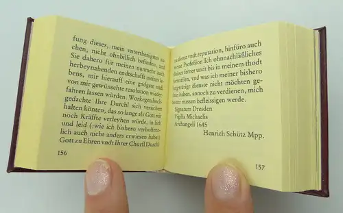 Minibuch: Heinrich Schütz biographische Dokumente und Briefe e224