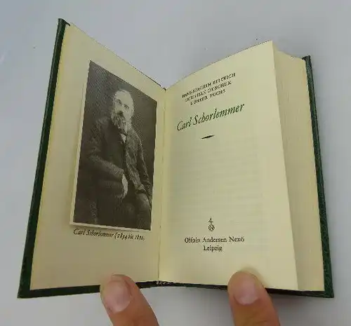 Minibuch Carl Schorlemmer 1834 bis 1892 Offizin Andersen Nexö bu0410