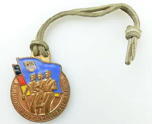 #e2058 Abzeichen FDJ, II. Deutschlandtreffen 1954 Für Frieden, Einheit, Freiheit