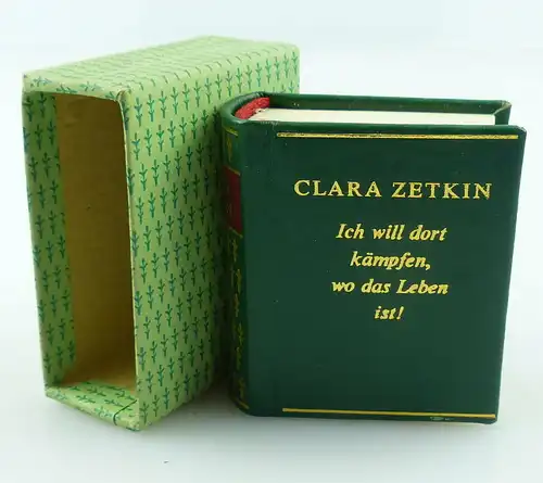 Minibuch Clara Zetkin Ich will dort Kämpfen wo das Leben ist Berlin 1980 /r609