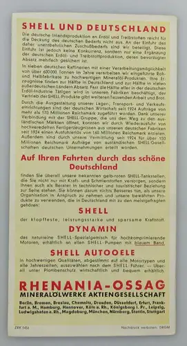 e9596 Alte Shell Stadtkarte Nummer 16 Stuttgart Stadtplan