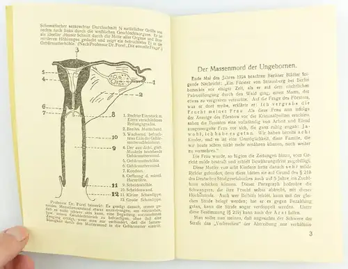 #e5721 Altes Buch: Luise Otto - vorbeugen nicht abtreiben Ratgeber für Eheleute