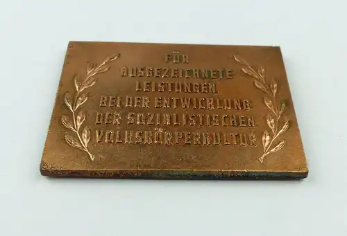 e10169 DDR Ehrenplakette DTSB Bezirksvorstand Frankfurt Oder in OVP 1972