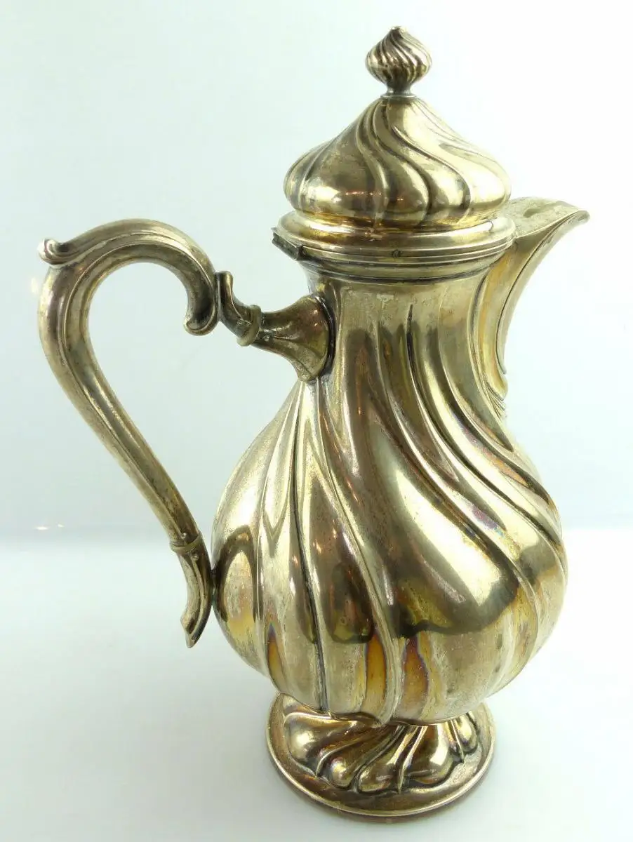 alte Teekanne Kanne in 835 (Ag) Silber, Gebrüder Kühn Dresdner Hofmuster e1398 0