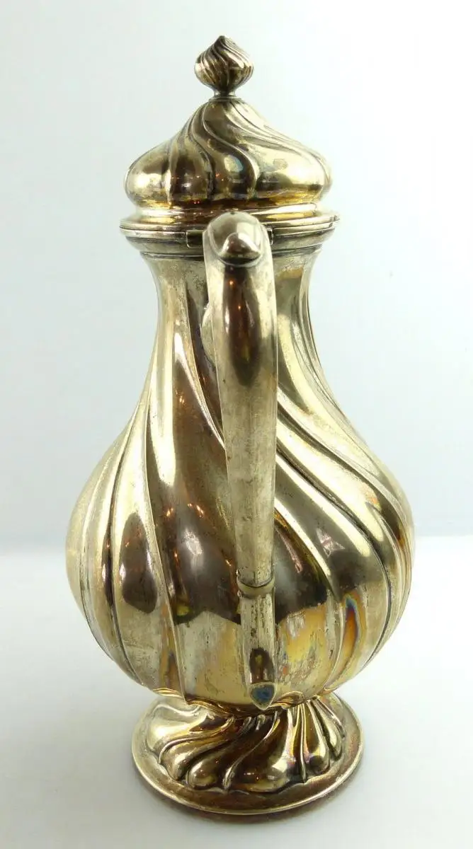 alte Teekanne Kanne in 835 (Ag) Silber, Gebrüder Kühn Dresdner Hofmuster e1398 3